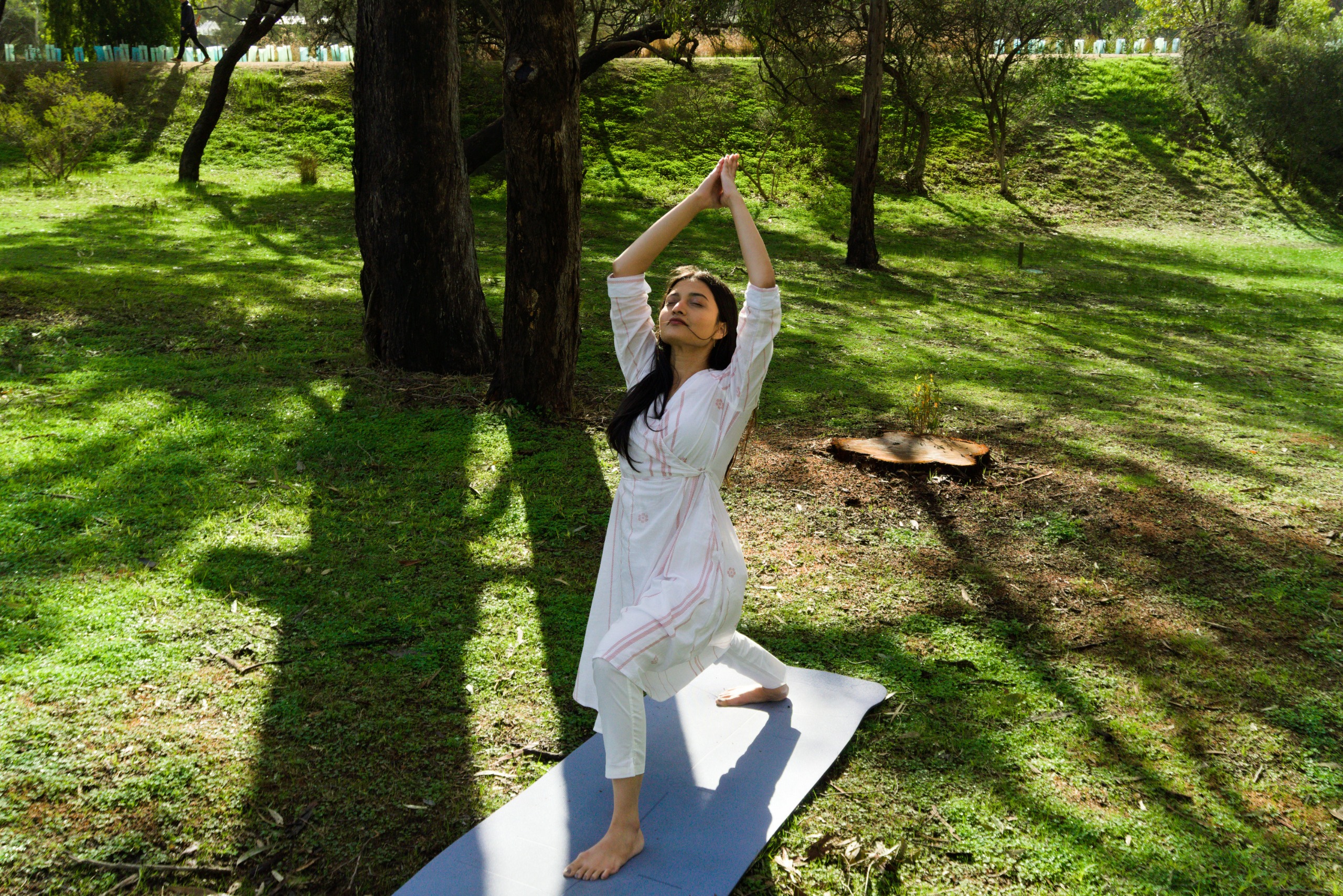 Outdoor yoga practice in natural setting - Integrated Care approach